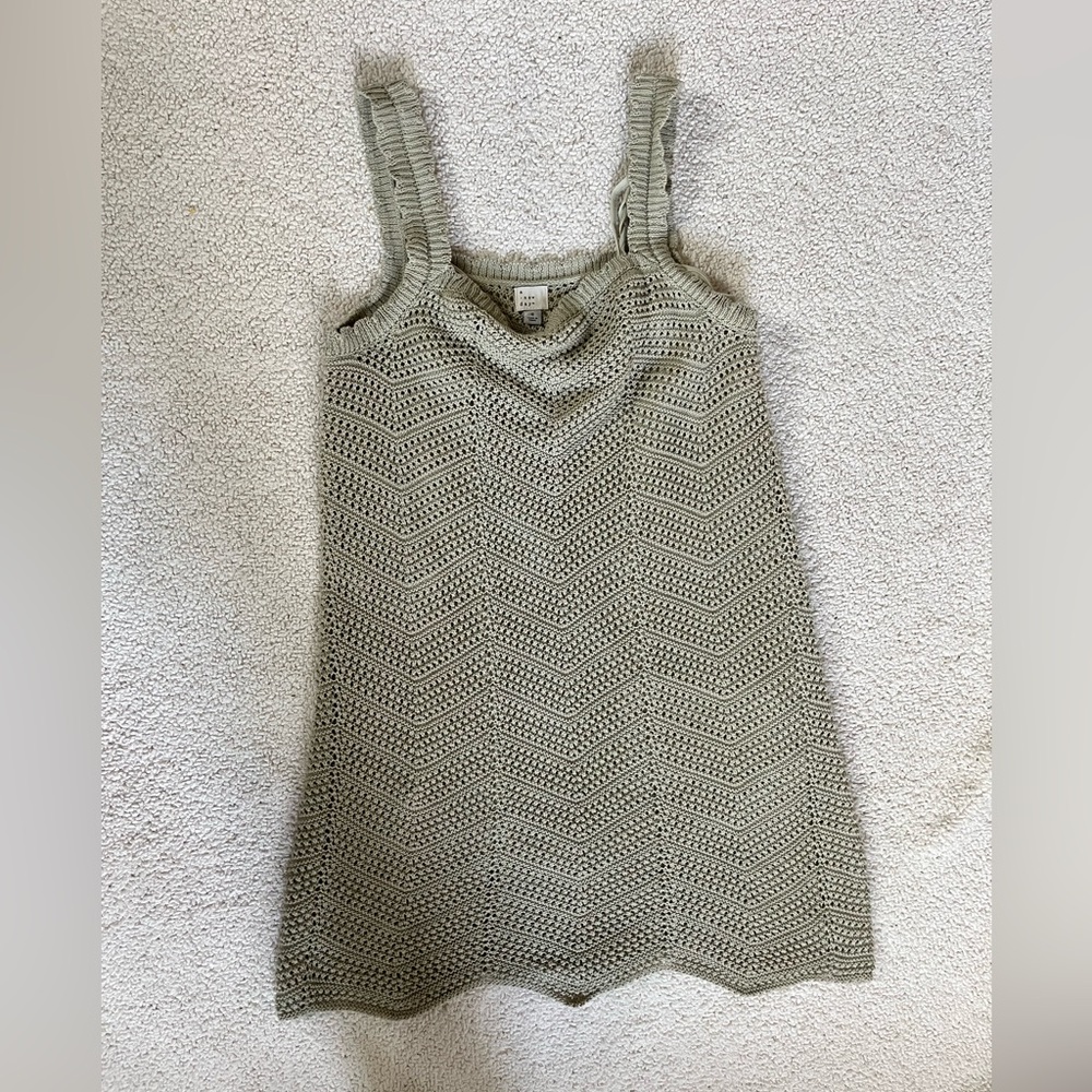 A New Day Sage dress crochet green summer & resort wear Small